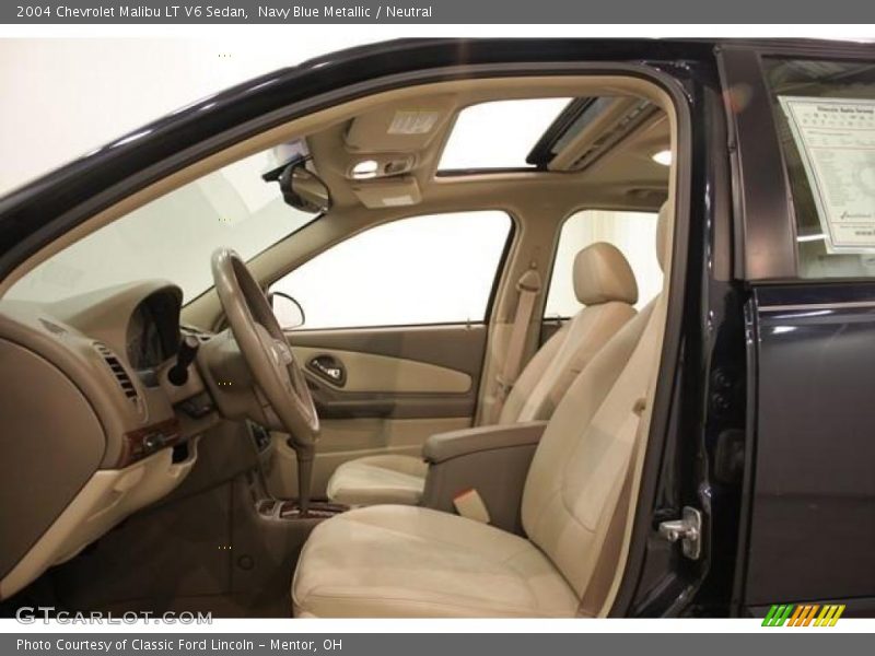 Navy Blue Metallic / Neutral 2004 Chevrolet Malibu LT V6 Sedan