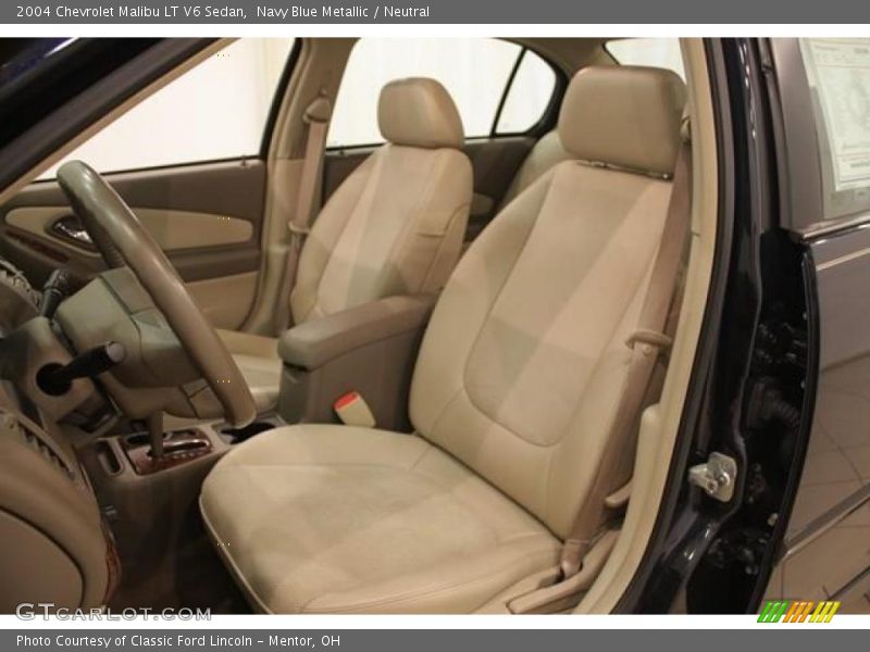 Navy Blue Metallic / Neutral 2004 Chevrolet Malibu LT V6 Sedan