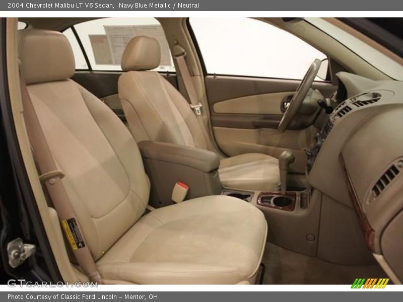 Navy Blue Metallic / Neutral 2004 Chevrolet Malibu LT V6 Sedan