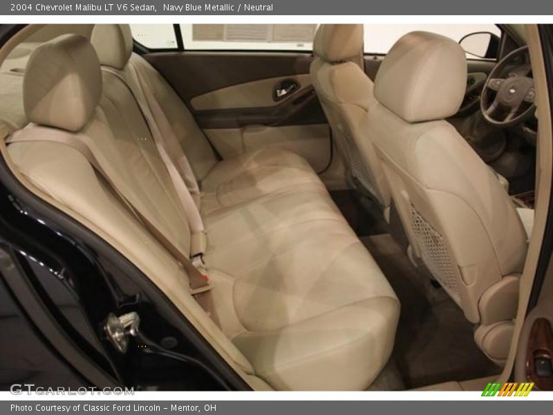 Navy Blue Metallic / Neutral 2004 Chevrolet Malibu LT V6 Sedan