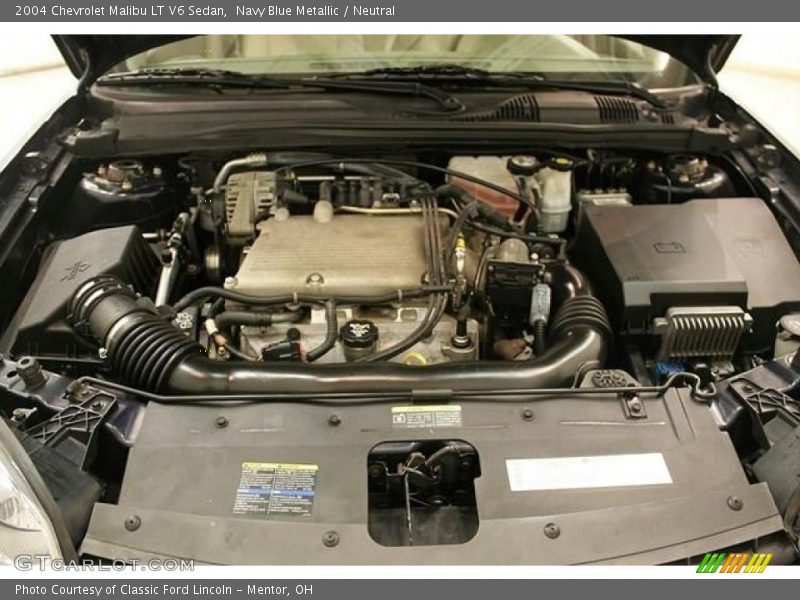 Navy Blue Metallic / Neutral 2004 Chevrolet Malibu LT V6 Sedan