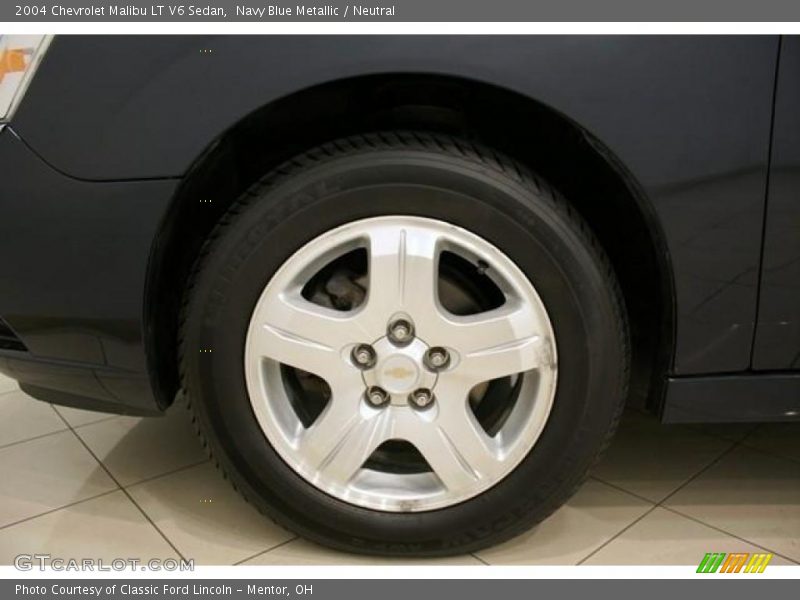 Navy Blue Metallic / Neutral 2004 Chevrolet Malibu LT V6 Sedan