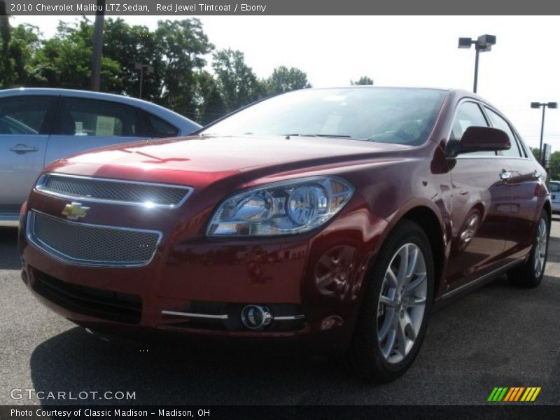 Red Jewel Tintcoat / Ebony 2010 Chevrolet Malibu LTZ Sedan