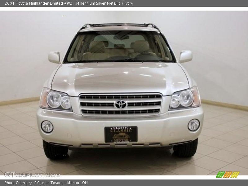 Millennium Silver Metallic / Ivory 2001 Toyota Highlander Limited 4WD