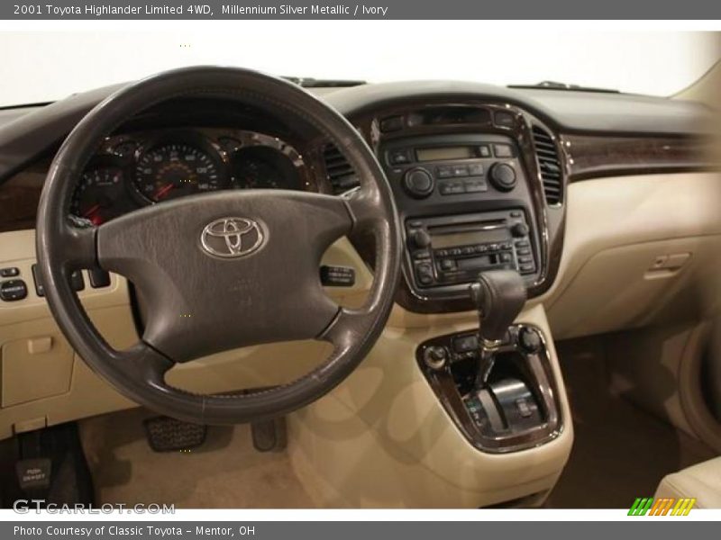 Millennium Silver Metallic / Ivory 2001 Toyota Highlander Limited 4WD