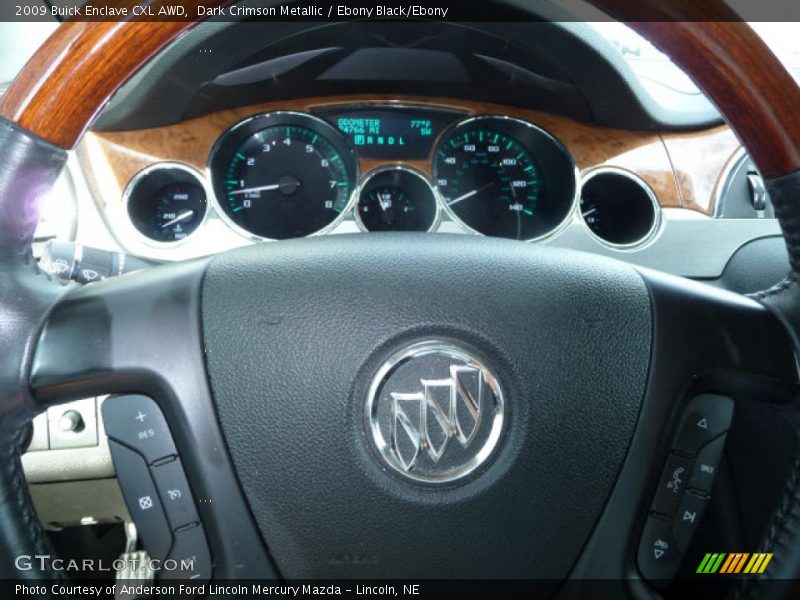 Dark Crimson Metallic / Ebony Black/Ebony 2009 Buick Enclave CXL AWD