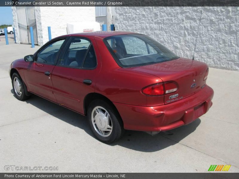 Cayenne Red Metallic / Graphite 1997 Chevrolet Cavalier LS Sedan