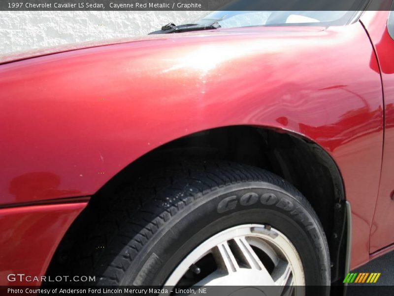 Cayenne Red Metallic / Graphite 1997 Chevrolet Cavalier LS Sedan