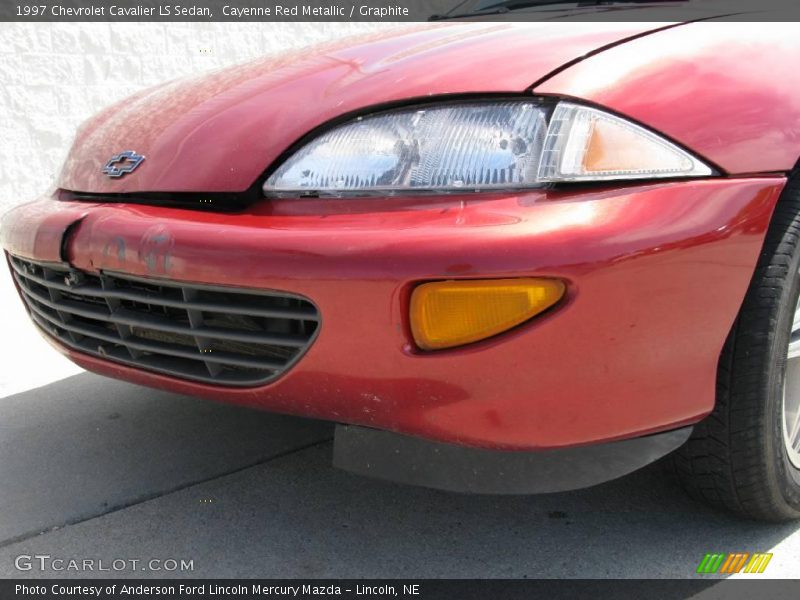 Cayenne Red Metallic / Graphite 1997 Chevrolet Cavalier LS Sedan