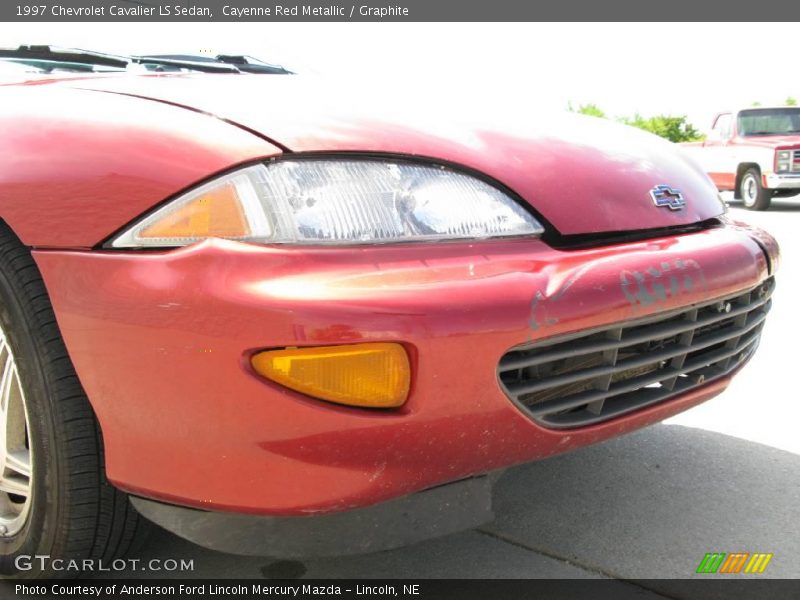 Cayenne Red Metallic / Graphite 1997 Chevrolet Cavalier LS Sedan