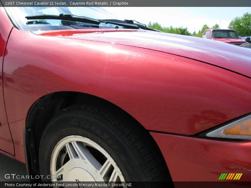 Cayenne Red Metallic / Graphite 1997 Chevrolet Cavalier LS Sedan