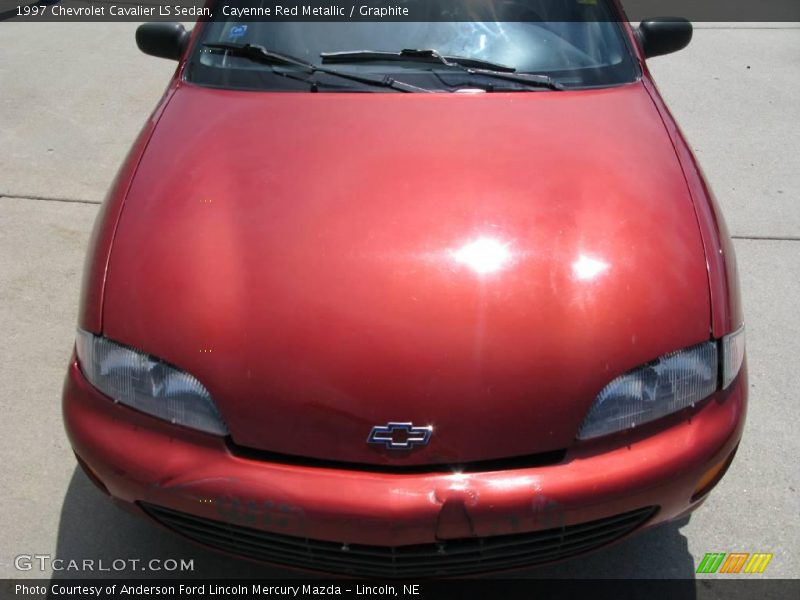 Cayenne Red Metallic / Graphite 1997 Chevrolet Cavalier LS Sedan