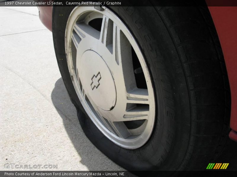Cayenne Red Metallic / Graphite 1997 Chevrolet Cavalier LS Sedan