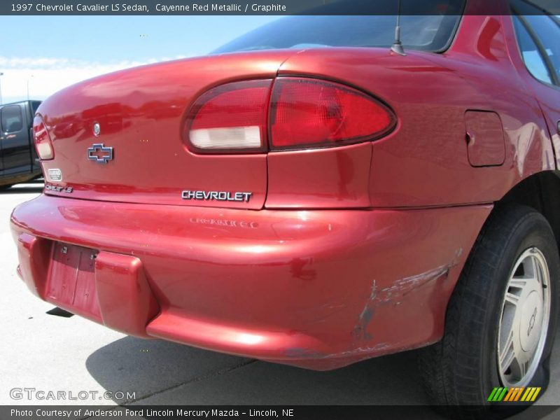 Cayenne Red Metallic / Graphite 1997 Chevrolet Cavalier LS Sedan