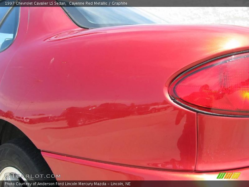 Cayenne Red Metallic / Graphite 1997 Chevrolet Cavalier LS Sedan
