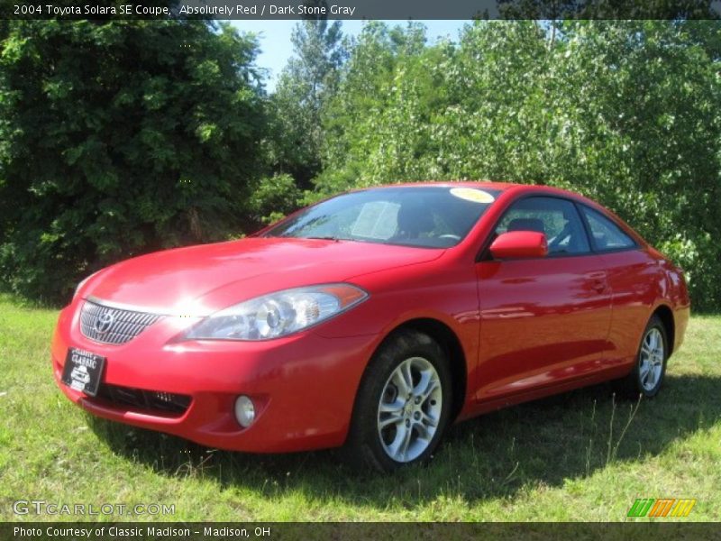 Absolutely Red / Dark Stone Gray 2004 Toyota Solara SE Coupe