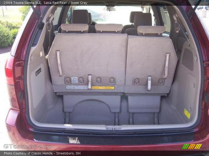 Salsa Red Pearl / Stone Gray 2004 Toyota Sienna XLE