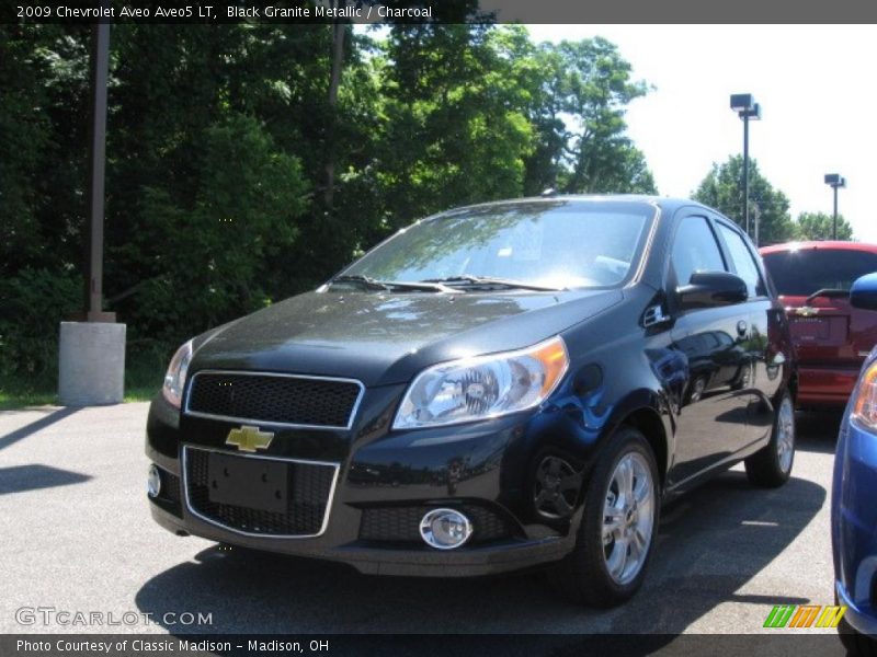 Black Granite Metallic / Charcoal 2009 Chevrolet Aveo Aveo5 LT