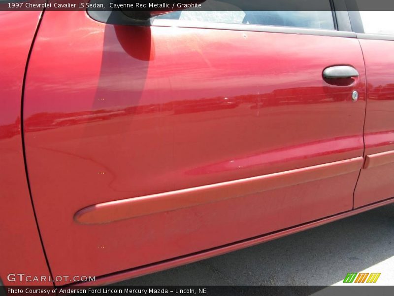 Cayenne Red Metallic / Graphite 1997 Chevrolet Cavalier LS Sedan