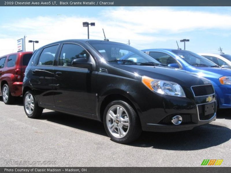 Black Granite Metallic / Charcoal 2009 Chevrolet Aveo Aveo5 LT