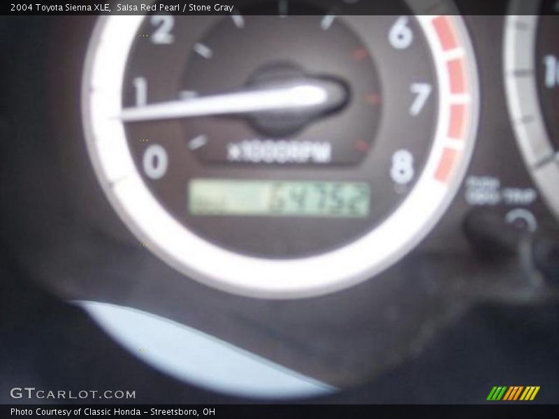 Salsa Red Pearl / Stone Gray 2004 Toyota Sienna XLE