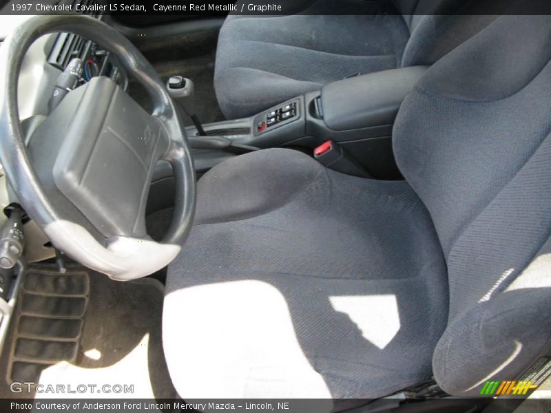 Cayenne Red Metallic / Graphite 1997 Chevrolet Cavalier LS Sedan