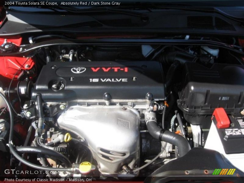 Absolutely Red / Dark Stone Gray 2004 Toyota Solara SE Coupe