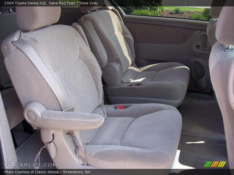 Salsa Red Pearl / Stone Gray 2004 Toyota Sienna XLE