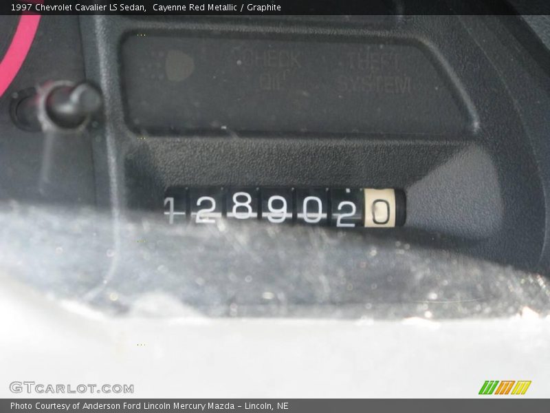 Cayenne Red Metallic / Graphite 1997 Chevrolet Cavalier LS Sedan