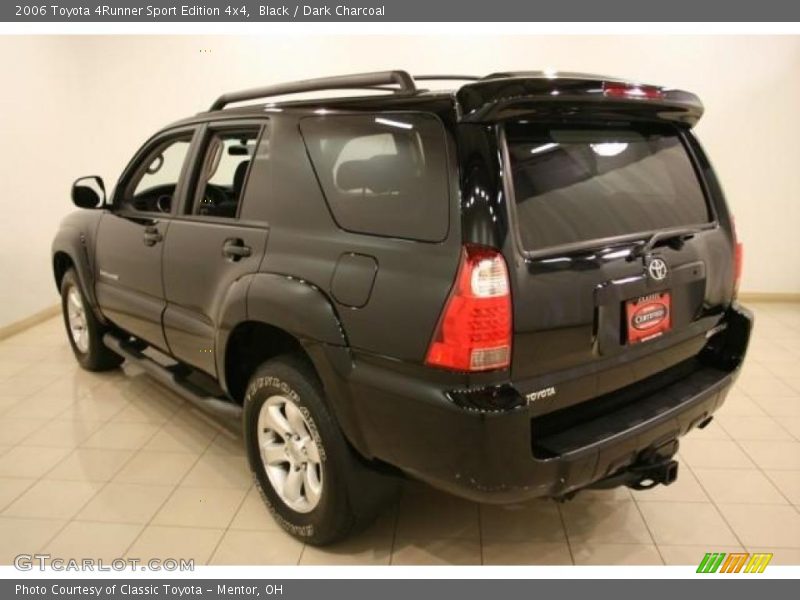 Black / Dark Charcoal 2006 Toyota 4Runner Sport Edition 4x4