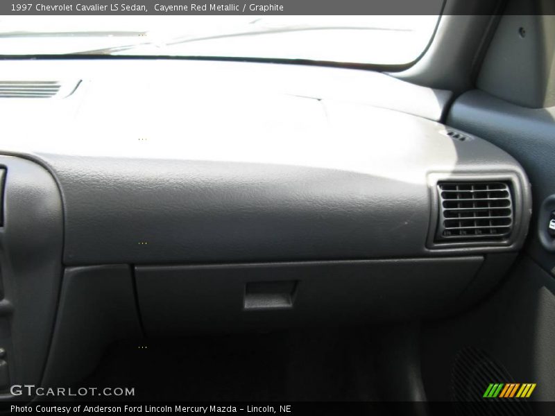 Cayenne Red Metallic / Graphite 1997 Chevrolet Cavalier LS Sedan
