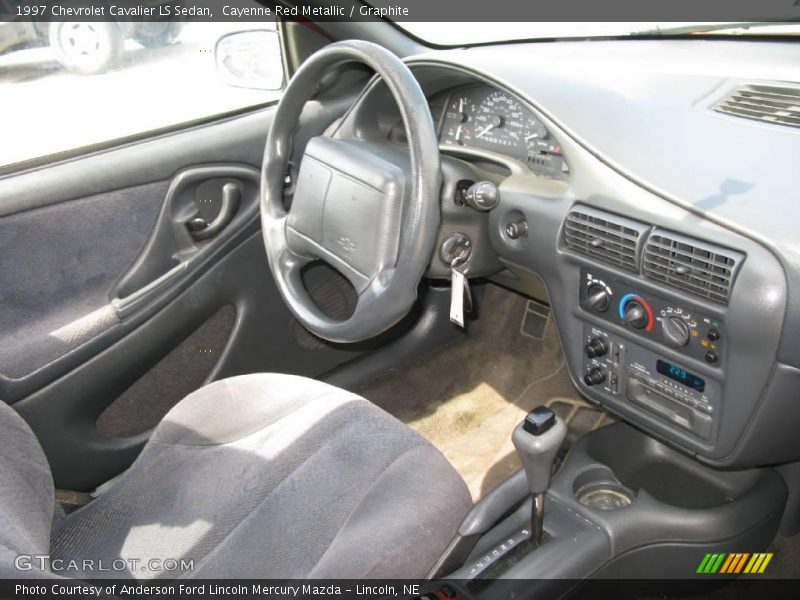 Cayenne Red Metallic / Graphite 1997 Chevrolet Cavalier LS Sedan