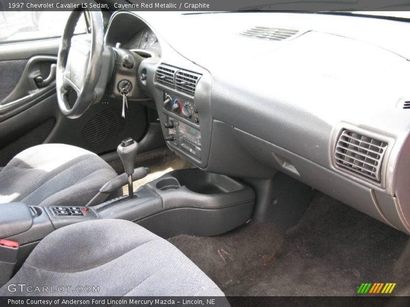 Cayenne Red Metallic / Graphite 1997 Chevrolet Cavalier LS Sedan