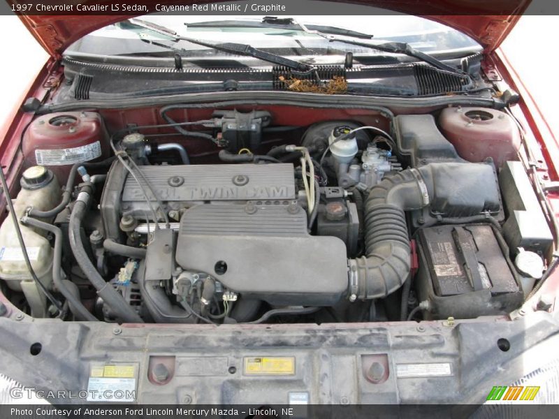 Cayenne Red Metallic / Graphite 1997 Chevrolet Cavalier LS Sedan