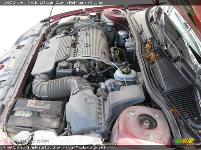 Cayenne Red Metallic / Graphite 1997 Chevrolet Cavalier LS Sedan