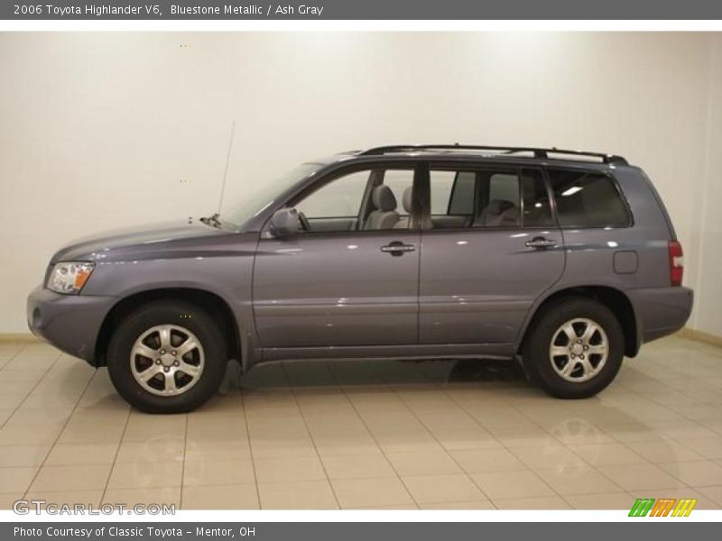 Bluestone Metallic / Ash Gray 2006 Toyota Highlander V6