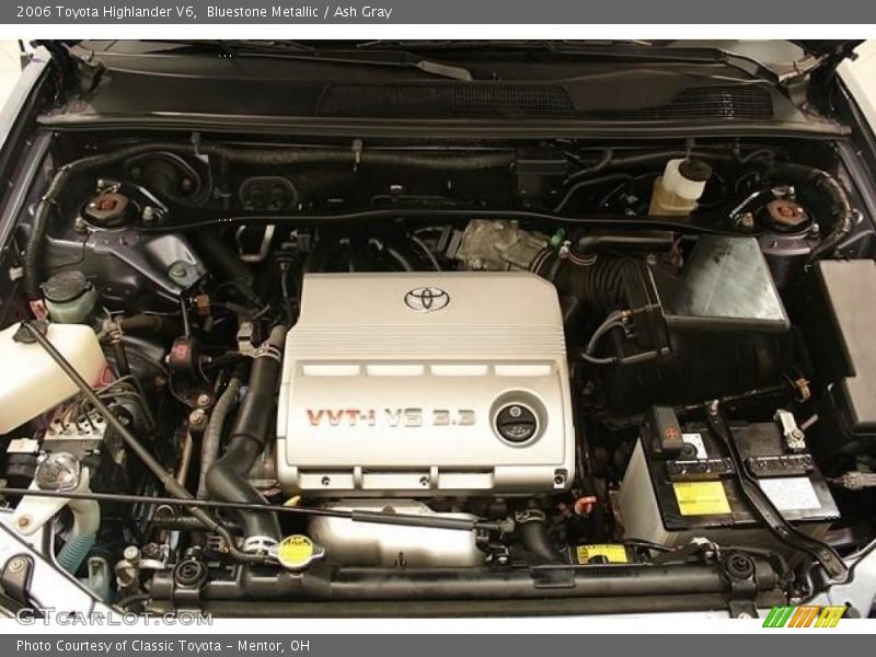 Bluestone Metallic / Ash Gray 2006 Toyota Highlander V6