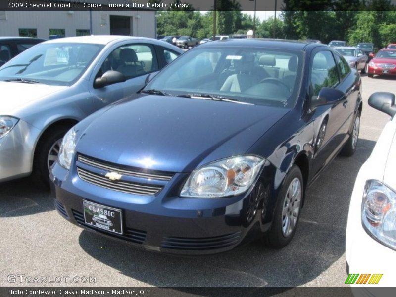 Imperial Blue Metallic / Gray 2009 Chevrolet Cobalt LT Coupe