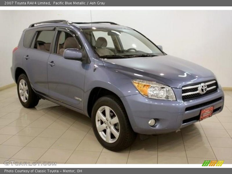 Pacific Blue Metallic / Ash Gray 2007 Toyota RAV4 Limited