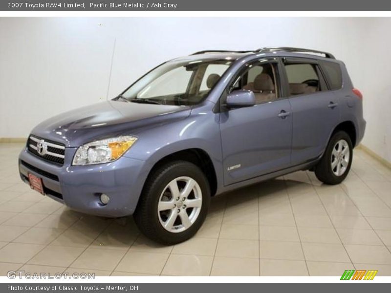 Pacific Blue Metallic / Ash Gray 2007 Toyota RAV4 Limited