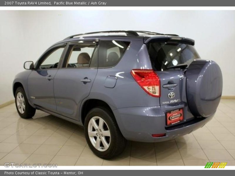 Pacific Blue Metallic / Ash Gray 2007 Toyota RAV4 Limited