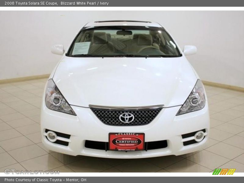 Blizzard White Pearl / Ivory 2008 Toyota Solara SE Coupe