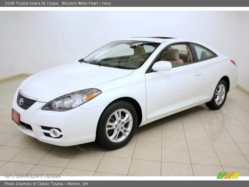 Blizzard White Pearl / Ivory 2008 Toyota Solara SE Coupe