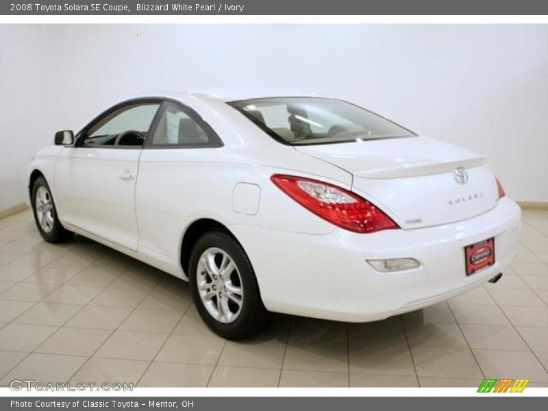 Blizzard White Pearl / Ivory 2008 Toyota Solara SE Coupe