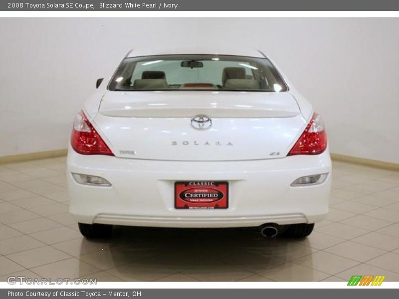 Blizzard White Pearl / Ivory 2008 Toyota Solara SE Coupe