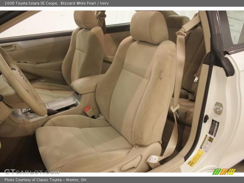 Blizzard White Pearl / Ivory 2008 Toyota Solara SE Coupe