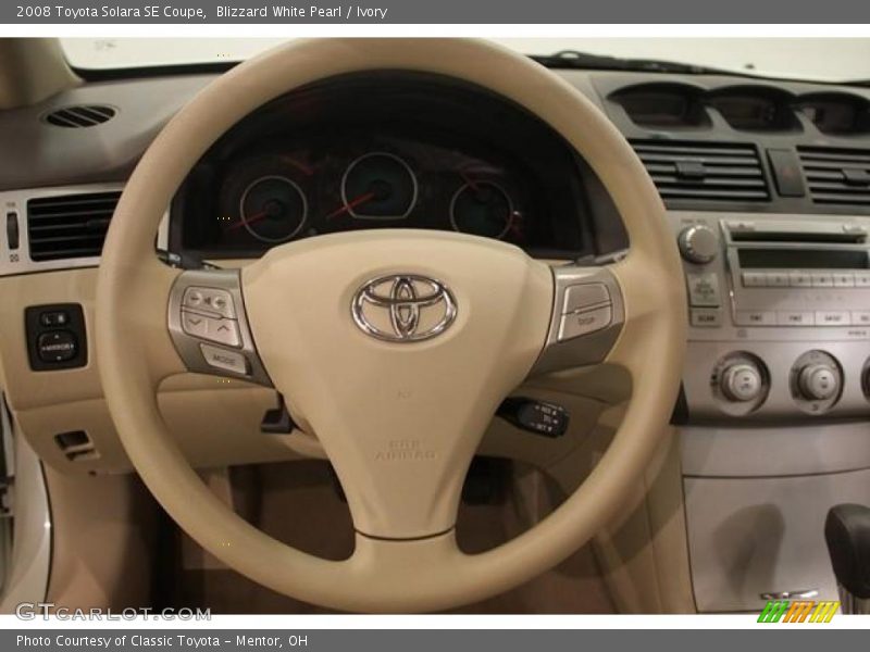 Blizzard White Pearl / Ivory 2008 Toyota Solara SE Coupe