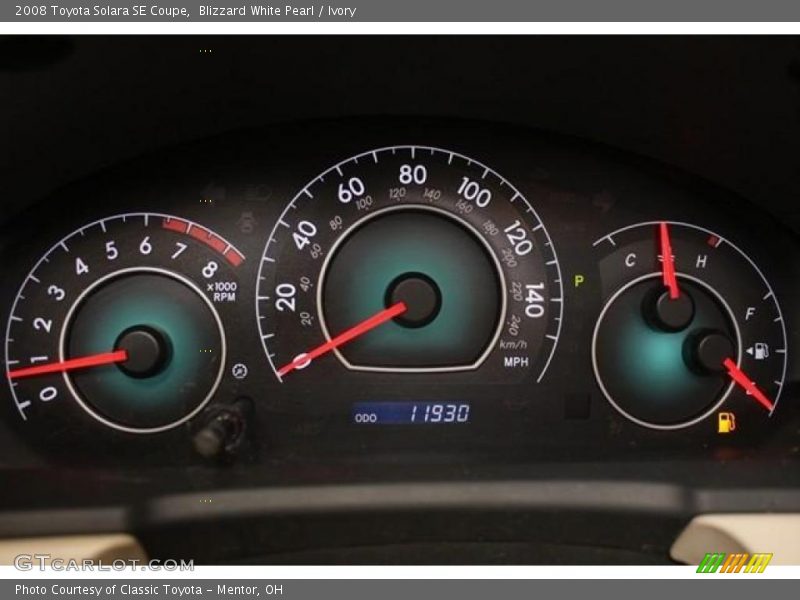 Blizzard White Pearl / Ivory 2008 Toyota Solara SE Coupe