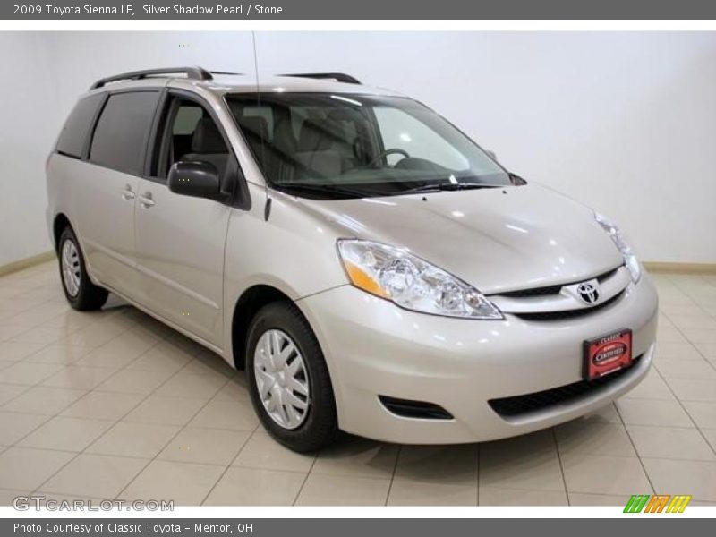Silver Shadow Pearl / Stone 2009 Toyota Sienna LE