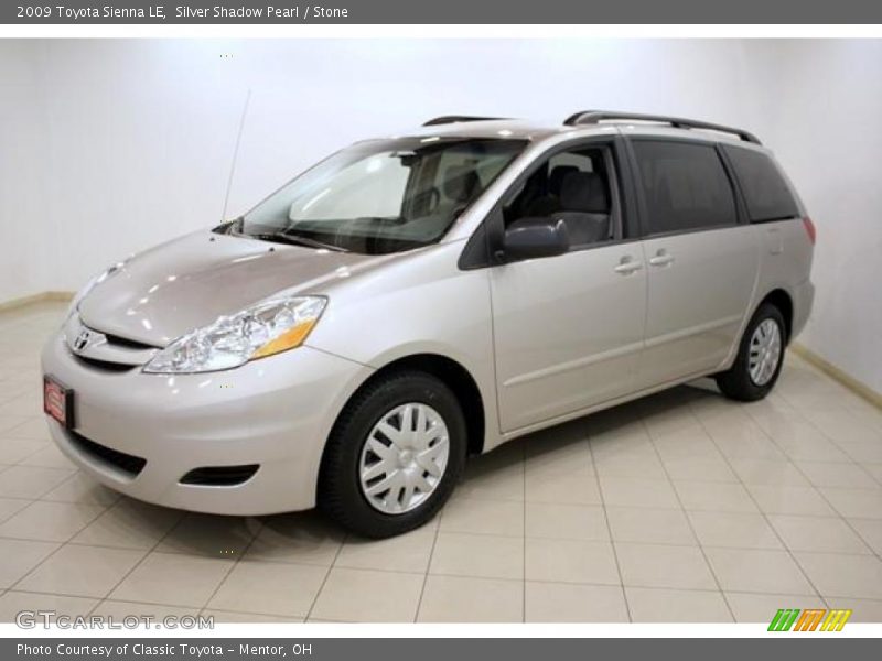 Silver Shadow Pearl / Stone 2009 Toyota Sienna LE
